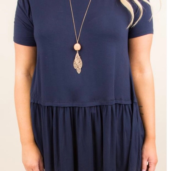 Drop waist Ruffle Bottom top - Picture 2 of 5